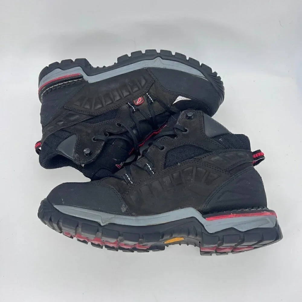 Red Wing Flexforce Men Size 7D Aluminum Safety Toe Hiker Boot Black 6671